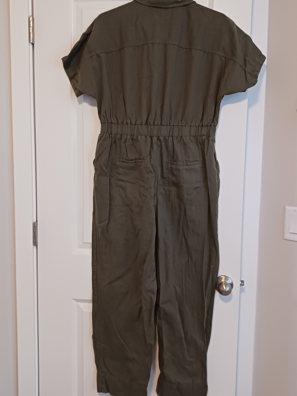Universal Thread Olive Utility Tie-Front Jumpsuit - Picture 2 of 3